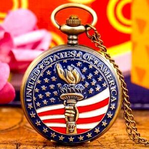 Liberty Torch Pocket Watch